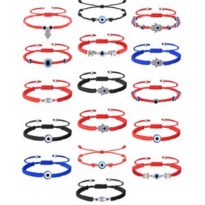 Chaîne Hicarer Colorf Evil Eye Bracelets de perles à la main corde tressée réglable bonne chance Amet bracelet pour femmes hommes adolescents Drop Deliver Amcm1