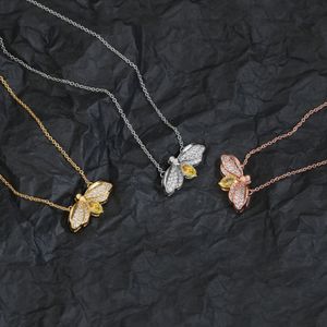 ketting link bijen kettingen voor tienermeisjes dames moeder moeder dochterliefhebbers designer sieraden set 18k gouden diamant unisex modefeest kerstfeest kerst bruiloft geschenken verjaardag cool