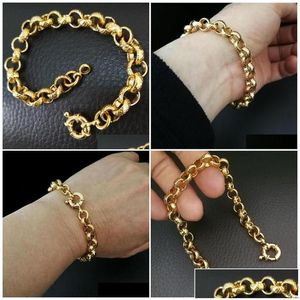 Chain Link Gold Filled Belcher Bolt Ring Heren Dames Solid Armband Sieraden In Lengte Drop Levering Sieraden Armbanden Dhvta