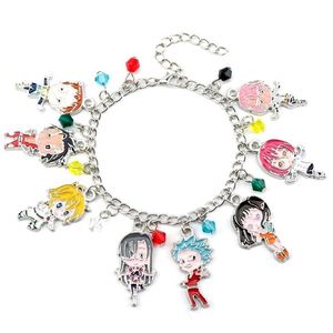 Chaîne lien les sept péchés mortels Meliodas Elizabeth Liones Bracelet Bracelet Escanor Merlin Boar Gowther Goat King Ban Jewelry Dro DH6ZC