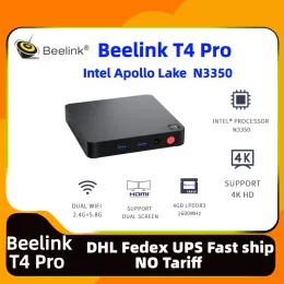 Chaîne / miner 37 jours Global Delivery Beelink T4 Pro Mini PC Intel Celeron N3350 Win10 4GB DDR4 64 Go Dual HD Office Beelink T4 Pro Mini PC
