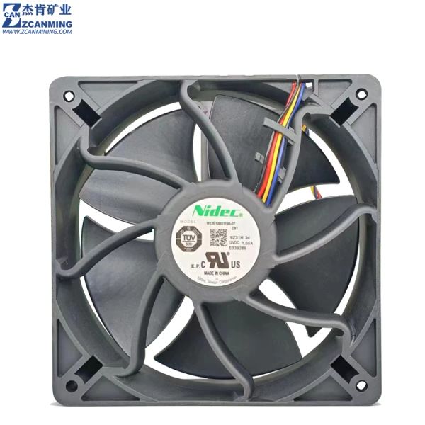 Cadena/minero nuevo ventilador antminador original W12E12BS11B507 12VDC 1.65A 6000RPM Ventilador de enfriamiento Nidec para S9 L3+ S17 L7