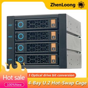 Chaîne / miner Zhenloong 4 Bay U.2 NVME SSD Swap Hot Swap Storage de 3,5 
