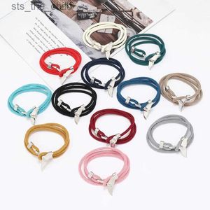Chaîne multicouche Milan corde Viking Bracelet charmant queue de baleine Bracelet hommes Bracelet bijoux plage Bracelet chaîne bijouxC24326