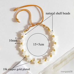 Bracelet en forme de cœur en coquillage naturel pour Couple, corde réglable, bijoux pour femmes, cadeau de saint valentin, R231025