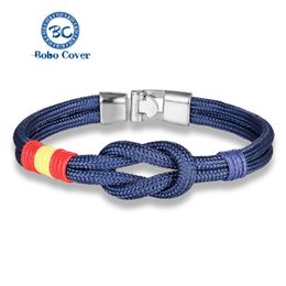 Keten Marine Land Armbanden Mannen Kleurrijke Survival Paracord Touw Armband Vrouwen femme oneindigheid Sieraden Handgemaakte Geluksgeschenken groothandel 231124