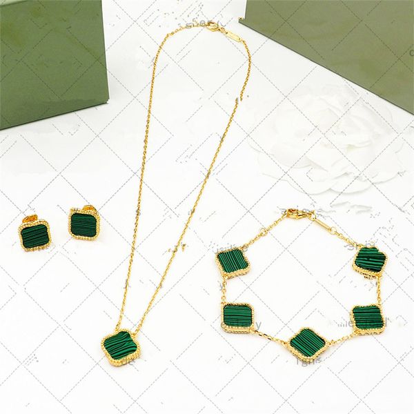 Collier chaîne élégant 4/trèfle à quatre feuilles médaillon collier collier ras du cou colliers de créateurs cadeau pour femme bijoux pendentif femmes fête mariage fiançailles