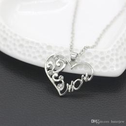 Collier chaîne en gros collier maman mot collier romantique anniversaire pas cher femmes bijoux pendentifs colliers