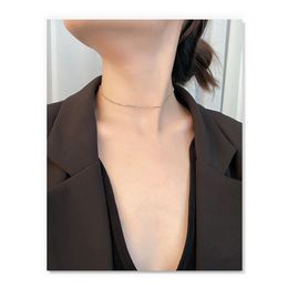 Ketting kettingen voor vrouwen 925 sterling zilver voor vrouwen minimalistische Koreaanse gouden ketting Bijoux Argent 925 fijne sieraden