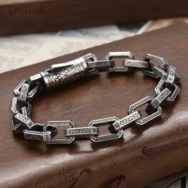 Chaîne New Rattan Grass Model Bracelet Creative Design personnalisé Retro Retro Handmade Mens Bracelets Fashion Women Jewelry D240419