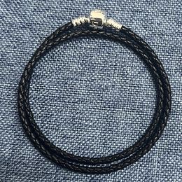 Ketting Originele Lederen Slangenketting Armband Veilige Hartsluiting Kralen Bedels Armbanden Voor Vrouwen Jongen Meisjes Diy Sieraden Maken 231016