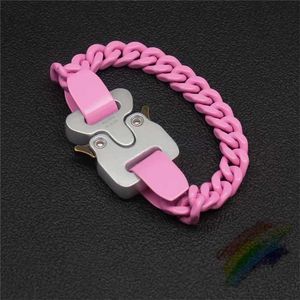 Chain Pink 1017 Bracelets alyx 9SM hommes femmes boucle 1 1 Bracelet Huty Alyx Chaîne de métal classique T240429