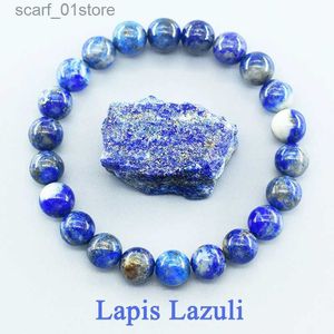 Ketting Echte 5A Natuurlijke Lis Lazuli Steen Kralen Armband Homme Elastische Hoge Kwaliteit Energie Healing Sieraden voor Vrouwen Cadeau voor VriendjeL231115