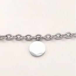 Bracelets en forme de cœur rond pour femmes, chaîne en acier inoxydable, bijoux à la mode, cadeau de saint-valentin pour petite amie, accessoires