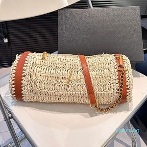 Sac à bandoulière en chaîne pour femmes, grand fourre-tout de styliste, sacoche à pousser 33cm