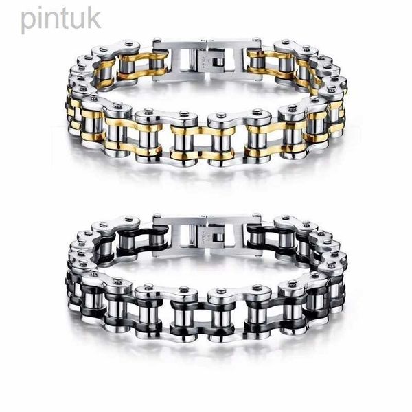 Bracelet Bracelet Bracelet Bracelet Bracelet Motorcycle en acier en acier inoxydable Bracelettes Bracelets Bracelets Fashion Punk Brangles Bijoux D240419