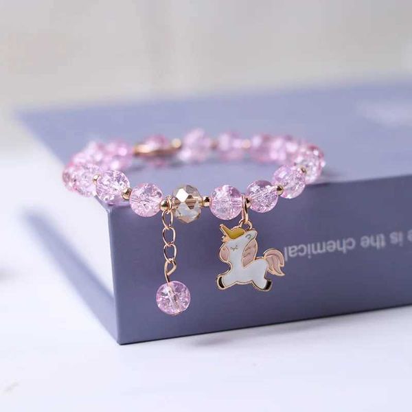 Chaîne fraise cerise pop-corn perles Bracelet d'amitié perles de verre citrouille fille Halloween bijoux accessoires Q240401