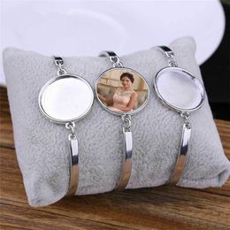 Chaîne sublimation bracelets pour femmes mode transfert de chaleur blanc bracelet bijoux consommables vierges fournitures arrivée 15 pièces/lot 230616