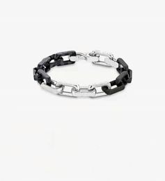 Chaîne titane acier Bracelet mode grand couleur or Bracelets mâle noir couleur ronde hommes Pulseras5302732
