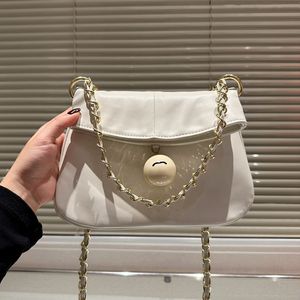 Ketting Tote dubbele Franse crossbody tas vintage luxe klassieke hobo -letter gouden vrouwen gewatteerde ontwerper zwarte schouder hoge kwaliteit echte lederen handtas klein