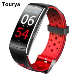 Chain Tourya Q8S Smart Bracelet IP68 Waterdichte Smart Band Fitness Tracker Bloeddrukmonitor Smart polsbandje Watch PK MI Band 2 3