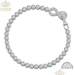 Chaîne Wuiha Real 925 Sterling Sier M Lab Synthèse Diamant Mariage Tennis Pour Femmes Anniversaire Cadeau Fine Bijoux 231129 Drop Deliver DHSJT