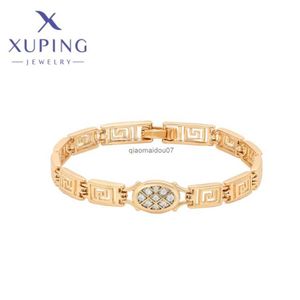 Chaîne Xuping bijoux chaud Simple mode Style élégant femmes Bracelets couleur or écolière cadeaux d'anniversaire de noël X000759468L24