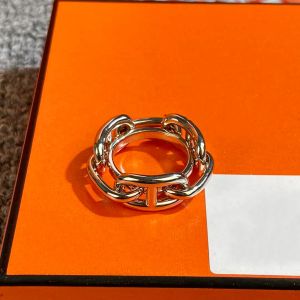 Chaine d Ancre Enchainee anillo H para mujer pareja de diseñadores Chapado en oro de 18 quilates tamaño de diamante 6-9 T0P contador más alto Regalo de aniversario de materiales avanzados Con caja