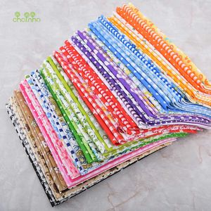 Chainho, 60 stks / partij, kleurrijke dunne gewone katoenen stof patchwork voor diy quilten naaien, kleine maat bundel tissue tela materiaal 210702