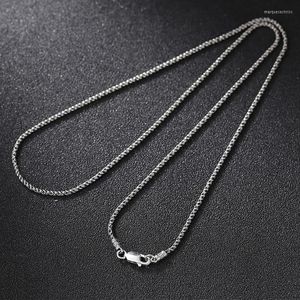 Chaînes 1,8 mm d'épaisseur S925 en argent pur Six mots collier chaîne corde tissage accessoires thaïlandais