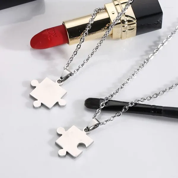 Chaines 1 paire Amour-Amour Puzzle Prendant Colliers pour femmes hommes
