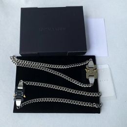 Kettingen 1017 Alyx 9sm Fashion Jewelry Cubix Mini ketting mannen vrouwen kettingen van hoge kwaliteit Y2K