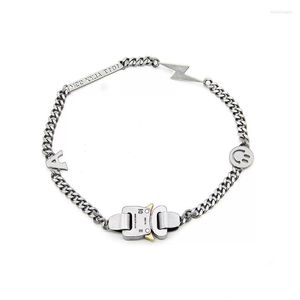 Kettingen 1017 Alyx 9SM industriële functionele windmetaal gesp titanium stalen ketting hiphop heren en dames veelzijdige sieraden