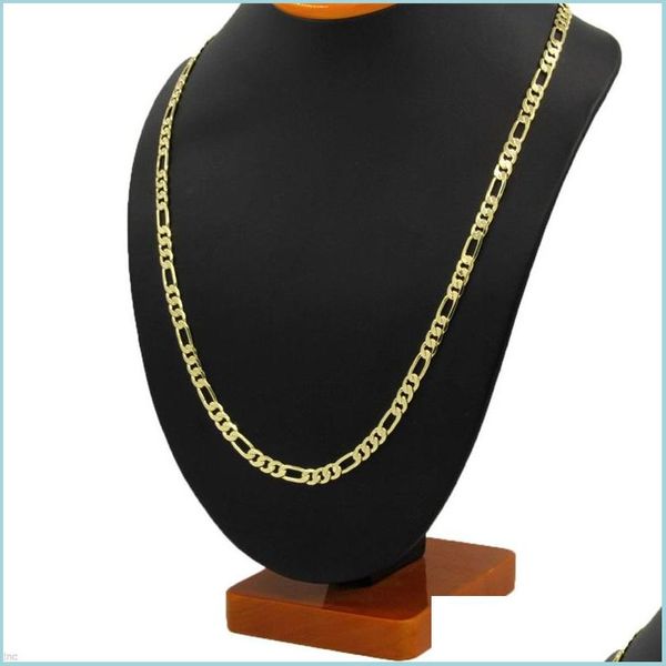 Chaînes 14K Jaune Véritable Or Massif 8Mm Italien Lien Chaîne Collier 24 Pouces Drop Delivery 2022 Bijoux Colliers Pendentifs Dhw6Q