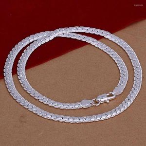 Kettingen 18-60 cm 925 Sterling Silver Design Noble Necklace Chain For Woman Men Fashion Wedding Engagement Sieraden