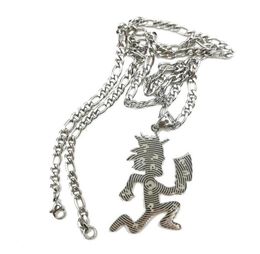 Ketens 1 stks ICP zilver groot geëtst hatchet man charme juggalojuggalette ketting hanger roestvrij stalen sieraden n ketting 4 mm 1334671