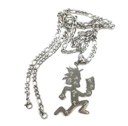 Ketens 1 stks ICP zilver groot geëtst hatchet man charme juggalojuggalette ketting hanger roestvrijstalen sieraden n ketting 4 mm 1741853