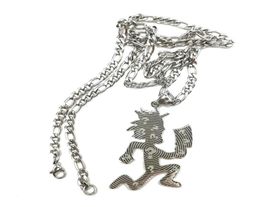 Kettingen 1 stuks ICP zilver grote geëtste bijl man charme JuggaloJuggalette ketting hanger roestvrij stalen sieraden N ketting 4 mm 6984167