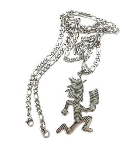 Kettingen 1 stuks ICP zilver grote geëtste bijl man charme JuggaloJuggalette ketting hanger roestvrij stalen sieraden N ketting 4 mm 8091108