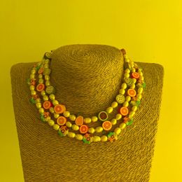Chaînes 1 ensemble/lot Style scintillant personnalisé fait à la main perles en argile polymère souple ensemble de perles Bracelet collier bijoux chaînes