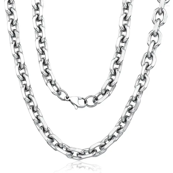 Chaînes 2,5 / 3/4/6 mm Collier en acier inoxydable Rolo