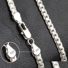 Chaînes 20-60cm Sterling Sier Luxe Esign Noble Collier Chaîne Pour Femme Hommes Mode Mariage Engagement Bijoux Drop Livrer Dhgarden Otln4