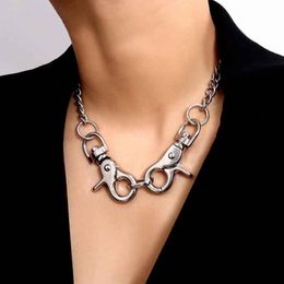 Kettingen 2021 Sleutelhanger Ketting Dames Vintage Simple Trendy Choker Accessoires Sieraden KPOP Viking Gamer Meisje Charms Esthetisch Gift