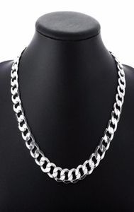 Chaines 2022 pouces 12 mm Collier de chaîne de trottoir pour hommes argent 925 colliers coucheur homme bijoux masculin bijoux large collier collier collar 1977765