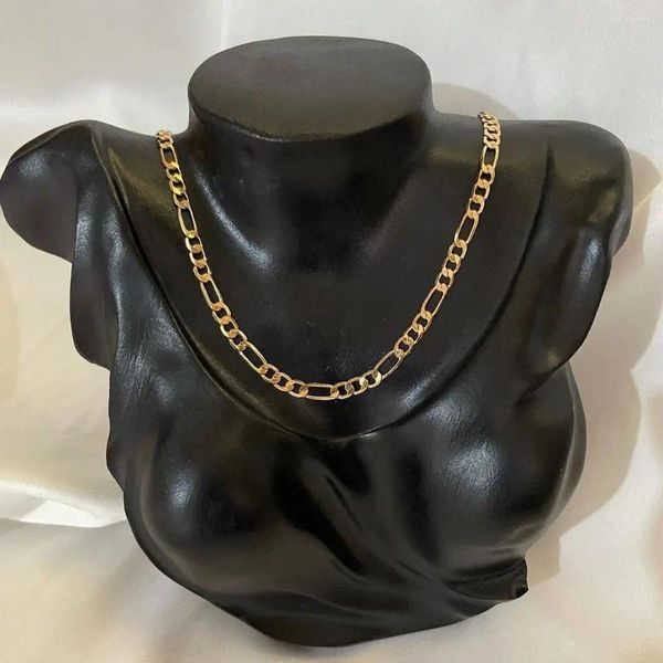 Chaînes 2023 5mm de large chaîne de couleur or correspondant homme / fille en acier inoxydable bijoux hip hop gothique pur collier authentique en gros