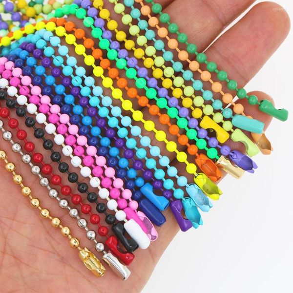 Chaînes 2023 mode gouttes d'huile émail coloré pour bracelet à bricoler soi-même colliers clavicule chaîne bijoux faisant des fournitures en gros