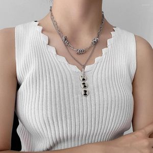 Kettingen 2023 Mode -sieraden voor vrouwen Geschenk initiële ketting Iced Out Out Chain Egirl Custom Groothandel