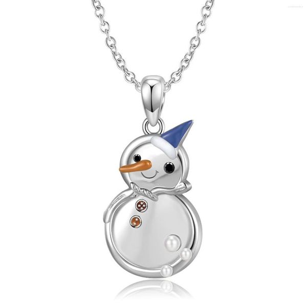 Chaînes 2023 joli petit bonhomme de neige breloques bricolage pour porte-clés collier pendentif accessoire mignon année noël bijoux faire