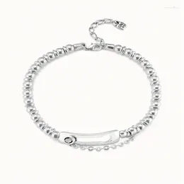 Chaines 2024 Espagne unode 50 bijoux haut de gamme magnifique boucle de cristal gris collier de perle rond cadeau