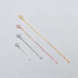 Chaînes 3 cm 5 cm 8 cm 10 cm 925 Extension en argent queue étendue faisant des résultats Bracelet colliers connecteurs bijoux à bricoler soi-même